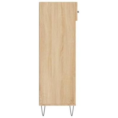 Schoenenkast 60x35x105 cm bewerkt hout sonoma eikenkleurig - thumbnail