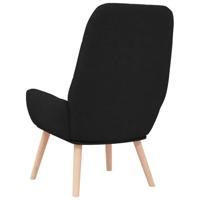 Relaxstoel stof zwart - thumbnail