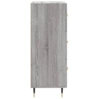 Dressoir 34,5x34x90 cm bewerkt hout grijs sonoma eikenkleurig - thumbnail