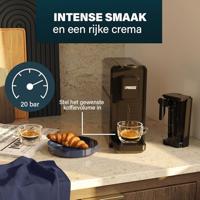 Princess Capsule and Latte Pro Koffiemachine Zwart - thumbnail