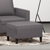 Voetenbank 60x50x41 cm kunstleer grijs - thumbnail