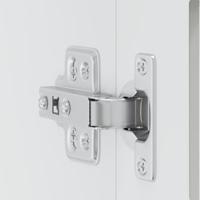 Keukenbovenkast met glazen deur Porto wit - thumbnail