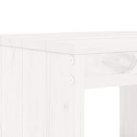5-delige Tuinset massief grenenhout wit - thumbnail