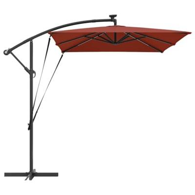 Cantilever Banana Parasol Terracotta 294 x 200 x 254 cm Cantilever Banana Parasol Terracotta 294 x 200 x 254 cm