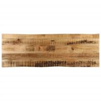 Tafelblad met natuurlijke rand 140x40x2,5 cm massief mangohout - thumbnail
