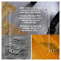 Floortex vloermat Valuemat, voor harde oppervlakken, ft 120 x 90 cm, met uitsparing - thumbnail