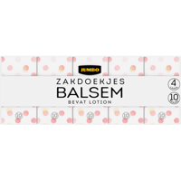 Jumbo Zakdoekjes Balsem 4 Laags 10 Stuks - thumbnail