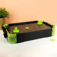 Mini Air Hockey Tafel - Glow in the Dark - 49,5 x 31 x 8,7 cm - Speelgoed - Kleine Air hockey - thumbnail