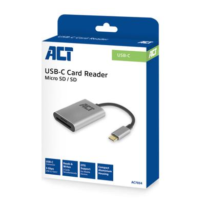 ACT AC7054 USB-C Multi kaartlezer