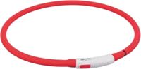 TRIXIE HALSBAND USB FLASH LIGHT LICHTGEVEND OPLAADBAAR ROOD 40X0,8 CM - thumbnail