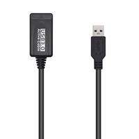 AISENS A105-0525 USB 3.0 verlengkabel met versterker, type A/M-A/H, zwart, 5,0 m - thumbnail