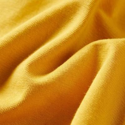 Kindershirt met lange mouwen dierenprint 92 okerkleurig