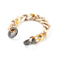 Høyde - iPhone 13 - Telefoonhoes met koord + Kralenketting - Blauw - thumbnail