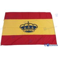 GS73330 - SPAANSE VLAG 100X150 MET KROON - thumbnail