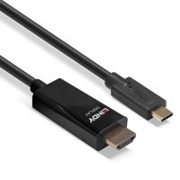 Lindy 43315 video kabel adapter 5 m USB Type-C HDMI Type A (Standaard) Zwart - thumbnail
