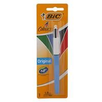 Bic 4 Colours Original 4-kleurenbalpen, medium, klassieke inktkleuren, lichaam blauw, op blister - thumbnail
