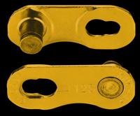 KMC verschlussglied connector flatnr gold 2pcs/card - thumbnail