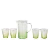 Kan met 4 bekers H19.6cm - thumbnail