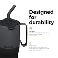 Klean Kanteen Rise 1065ml/36oz + Flip-straw Deksel Thermosfles Asphalt 1065ml - thumbnail