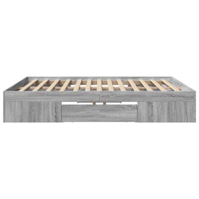 Bedframe zonder matras 180x200 cm spaanplaat grijs Sonoma - thumbnail