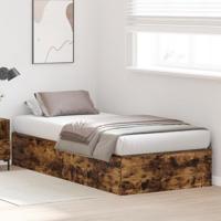 Bedframe Gerookt eiken 200 x 80 x 31.5 cm Bewerkt hout - thumbnail