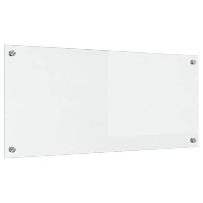 VidaXL Keuken achterwand doorzichtig 90 x 40 cm gehard glas