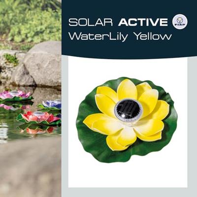 FIAP 3206-3 SOLAR ACTIVE WaterLily Yellow Decoratieve lamp op zonne-energie LED LED vast ingebouwd Geel