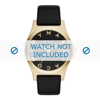 Horlogeband Marc by Marc Jacobs MBM1357 Leder Zwart 18mm