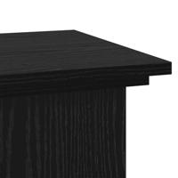 VidaXL Plantenstandaard zwart eiken 33 x 33 x 60 cm bewerkt hout - thumbnail