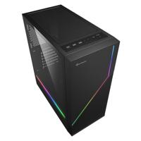 Sharkoon Sharkoon RGB FLOW - Tower - ATX - Seitenteil mit Fenster (gehärtetes Glas) Midi-tower PC-behuizing Zwart - thumbnail