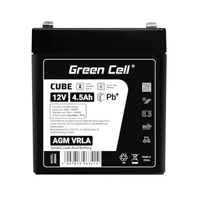 Green Cell AGM44 UPS-accu Sealed Lead Acid (VRLA) 12 V 4,5 Ah - thumbnail