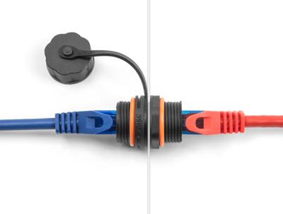 Delock RJ45 Netwerk Adapter Kabel [1x RJ45-bus - 1x RJ45-bus] 0 m Zwart