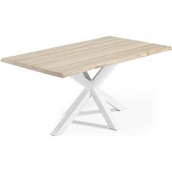 Kave Home Eettafel 'Argo' 160 x 90cm, kleur Wit Kave Home Eettafel 'Argo' 160 x 90cm, kleur Wit