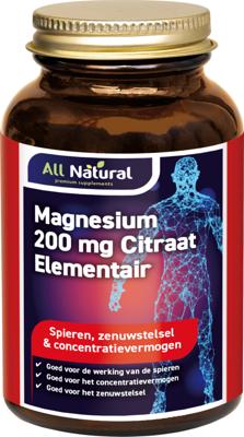 All Natural Magnesium Citraat 400 mg Tabletten All Natural Magnesium Citraat 400 mg Tabletten