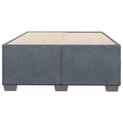 Bedframe zonder matras 120x200 cm fluweel donkergrijs