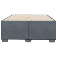 Bedframe zonder matras 120x200 cm fluweel donkergrijs - thumbnail