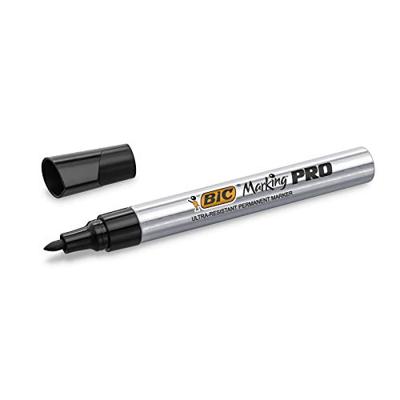 Viltstift bic pro rond m zwart | 12 stuks