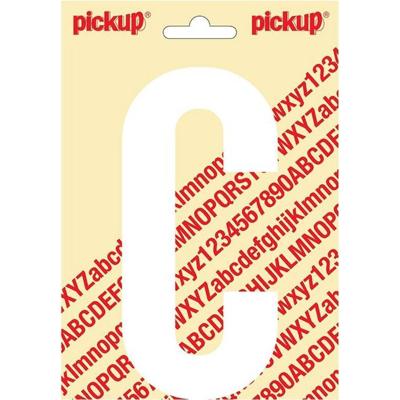 Plakletter Nobel Sticker letter C wit Pickup - Pickup