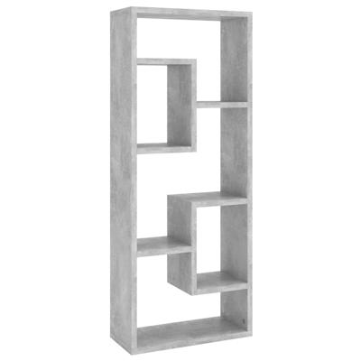 VidaXL Wandschap 36x16x90 cm bewerkt hout betongrijs VidaXL Wandschap 36x16x90 cm bewerkt hout betongrijs