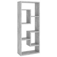 VidaXL Wandschap 36x16x90 cm bewerkt hout betongrijs - thumbnail