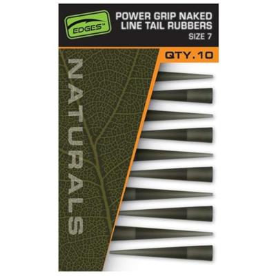 Fox Edges Naturals Power Grip Naked Line Tail Rubbers Size 7 10st.