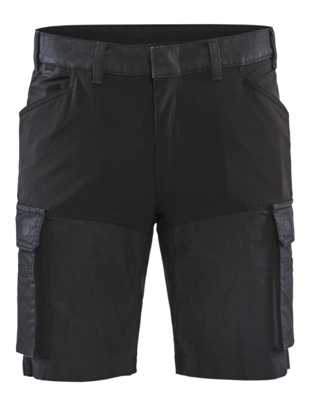 Blåkläder Service short met stretch 14371147 | Marineblauw/Zwart | Maat 60 - 7330509718056