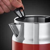 Russell Hobbs Retro Ribbon waterkoker 1,7 l Rood, Zilver 2400 W - thumbnail