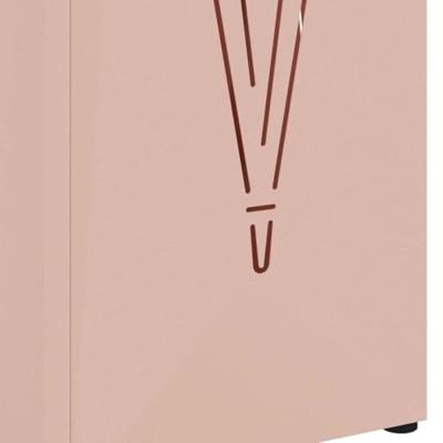 VidaXL Paraplu standaard met opslag roze 15,5 x 15,5 x 49 cm metaal VidaXL Paraplu standaard met opslag roze 15,5 x 15,5 x 49 cm metaal