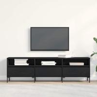 TV-kast Zwart eiken 150 x 30 x 44.5 cm Bewerkt hout - thumbnail