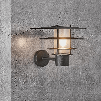 Zwarte wandlamp met E27 fitting Nordlux Bastia 35 - thumbnail