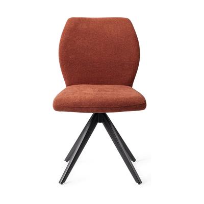 Jesper Home Eetkamerstoel 'Ikata' Turn Black, Draaibaar, kleur Cosy Copper