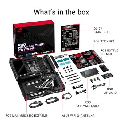 Asus ROG MAXIMUS Z890 EXTREME Moederbord Socket Intel LGA 1851 Vormfactor ATX Moederbord chipset Intel® Z890 - thumbnail