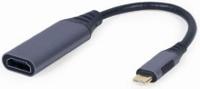 Adapter USB-C naar HDMI GEMBIRD A-USB3C-HDMI-01 Grijs 15 cm (1 Stuks) - thumbnail