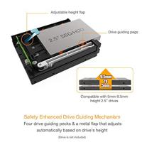 Icy Dock MB522SP-B 2x2,5 trayless hotswap mobile rack voor externe 3,5 - thumbnail
